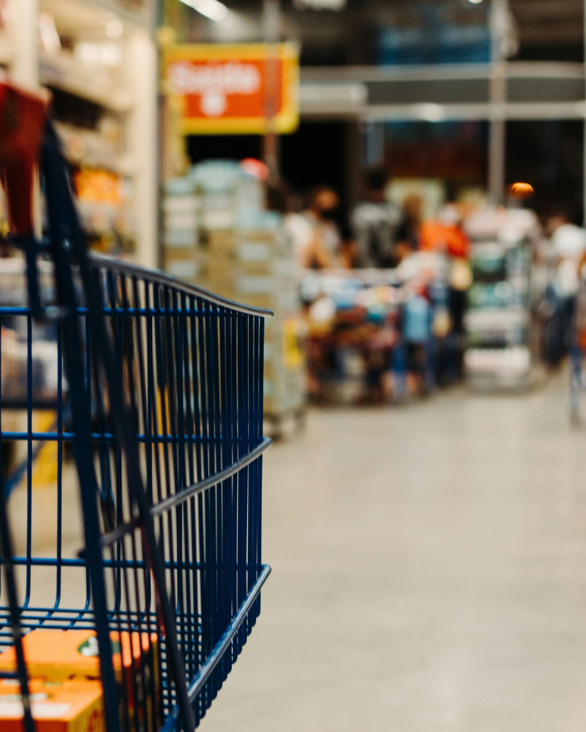 cart down aisle blur cart down aisle blur