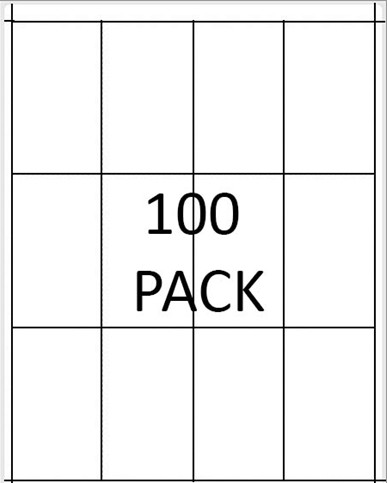 R012009: 12Up 'Blank' Adhesive Shelf Talker (100 pk)