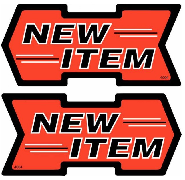 4004: Black/Orange 5.5" x 2.5" Arrows (50 pk)