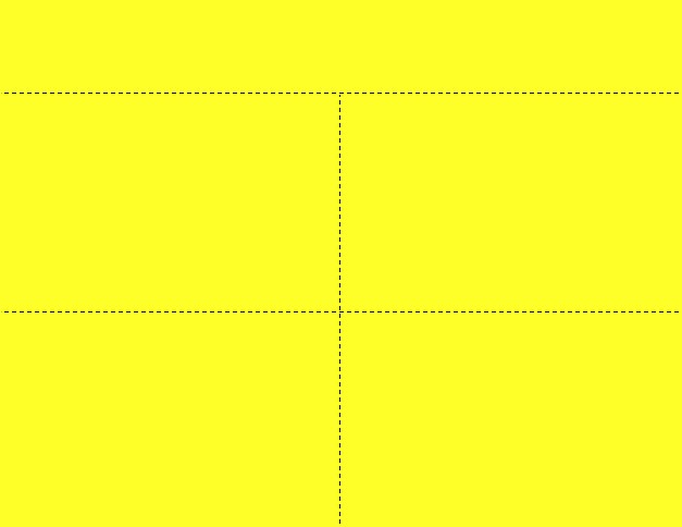 97550-Y: 4Up Blank Uncoated Yellow (100 pk)